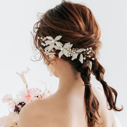 【ヘッドドレス】Emily flower ヘッドドレス ウェディングアクセサリー [ AM-121 ]【結婚式 ヘアアクセサリー】