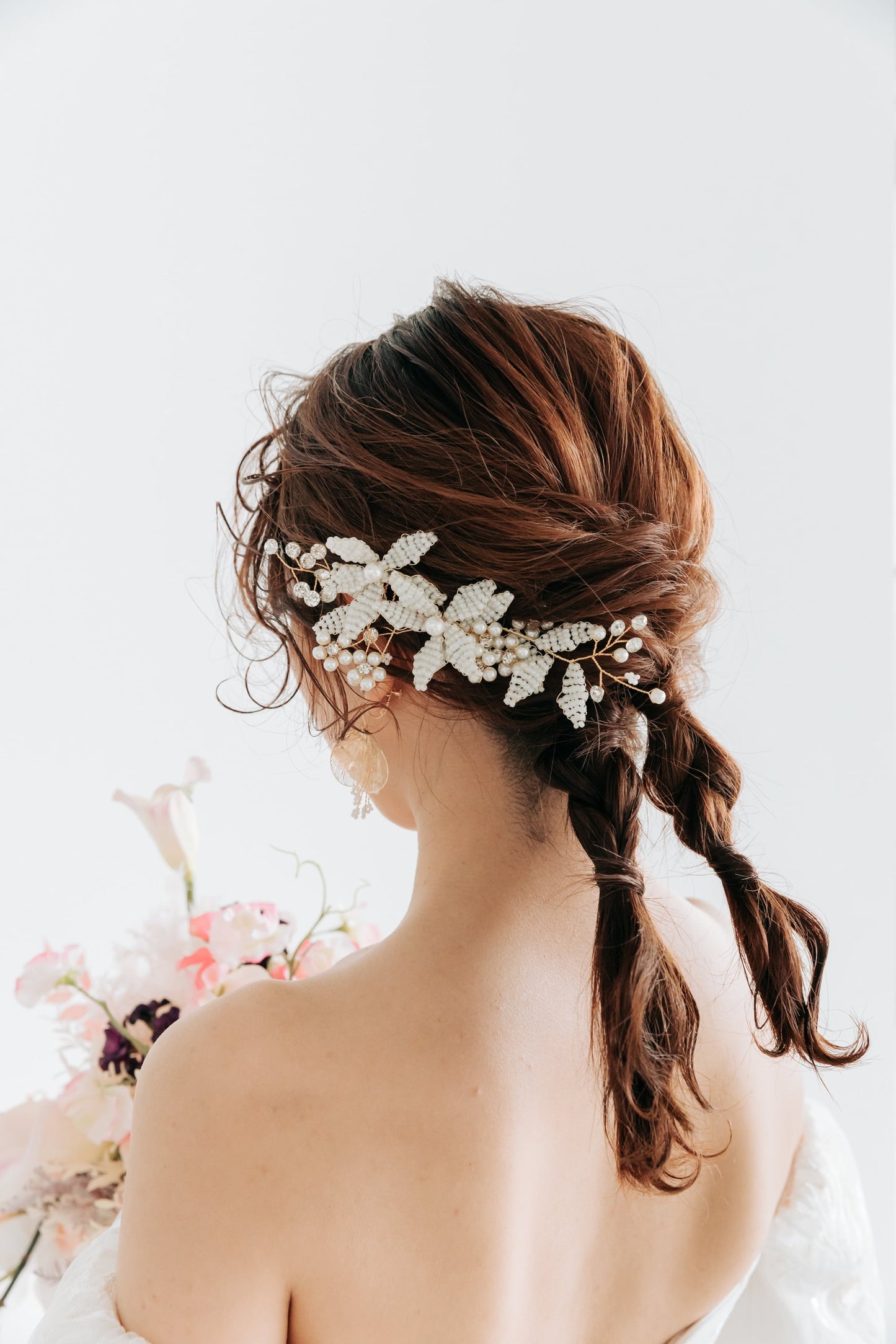 【ヘッドドレス】Emily flower ヘッドドレス ウェディングアクセサリー [ AM-121 ]【結婚式 ヘアアクセサリー】