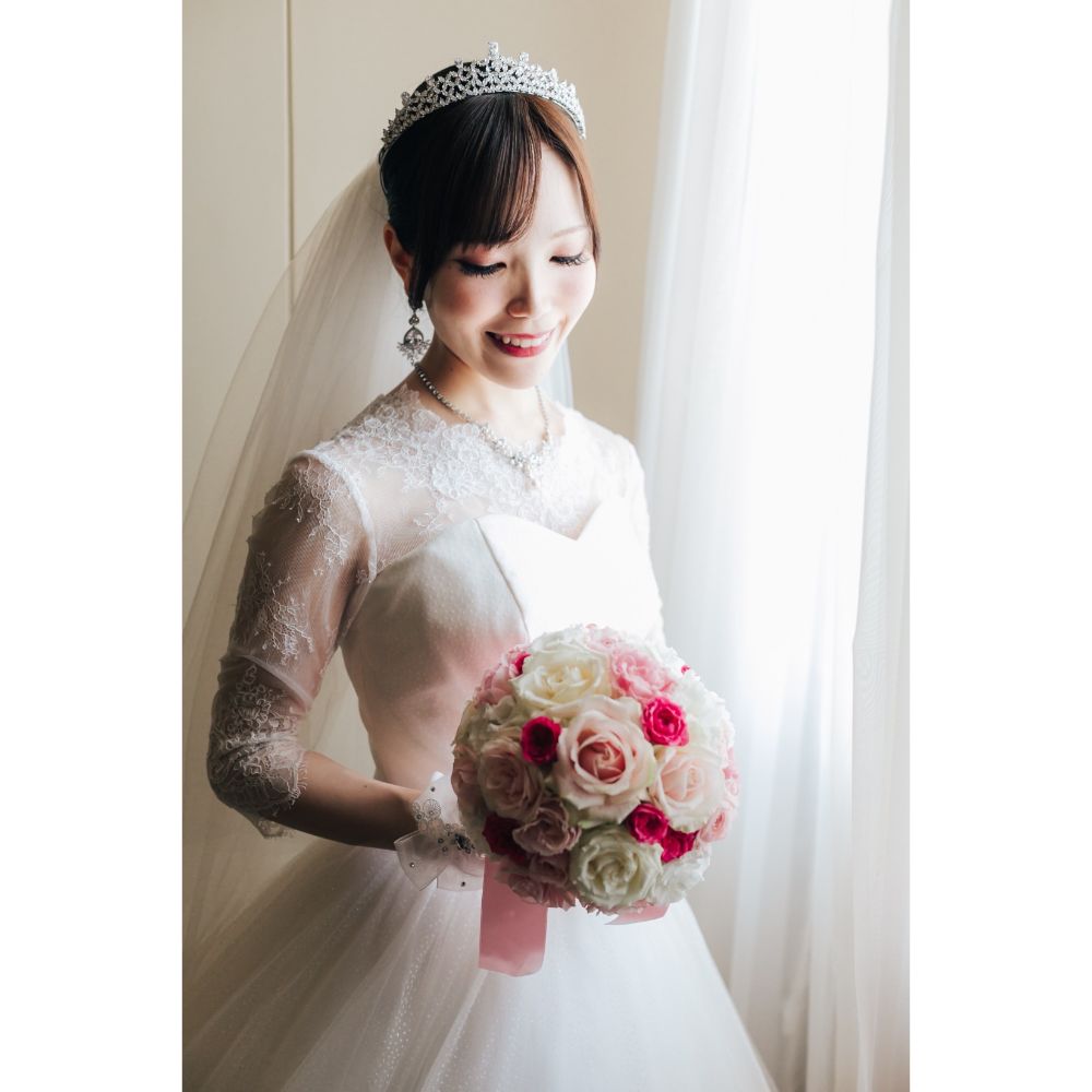 Florence drop ウェディング ブライダルアクセサリー イヤリング [ AM-128 ]【結婚式 ピアス イヤリング】