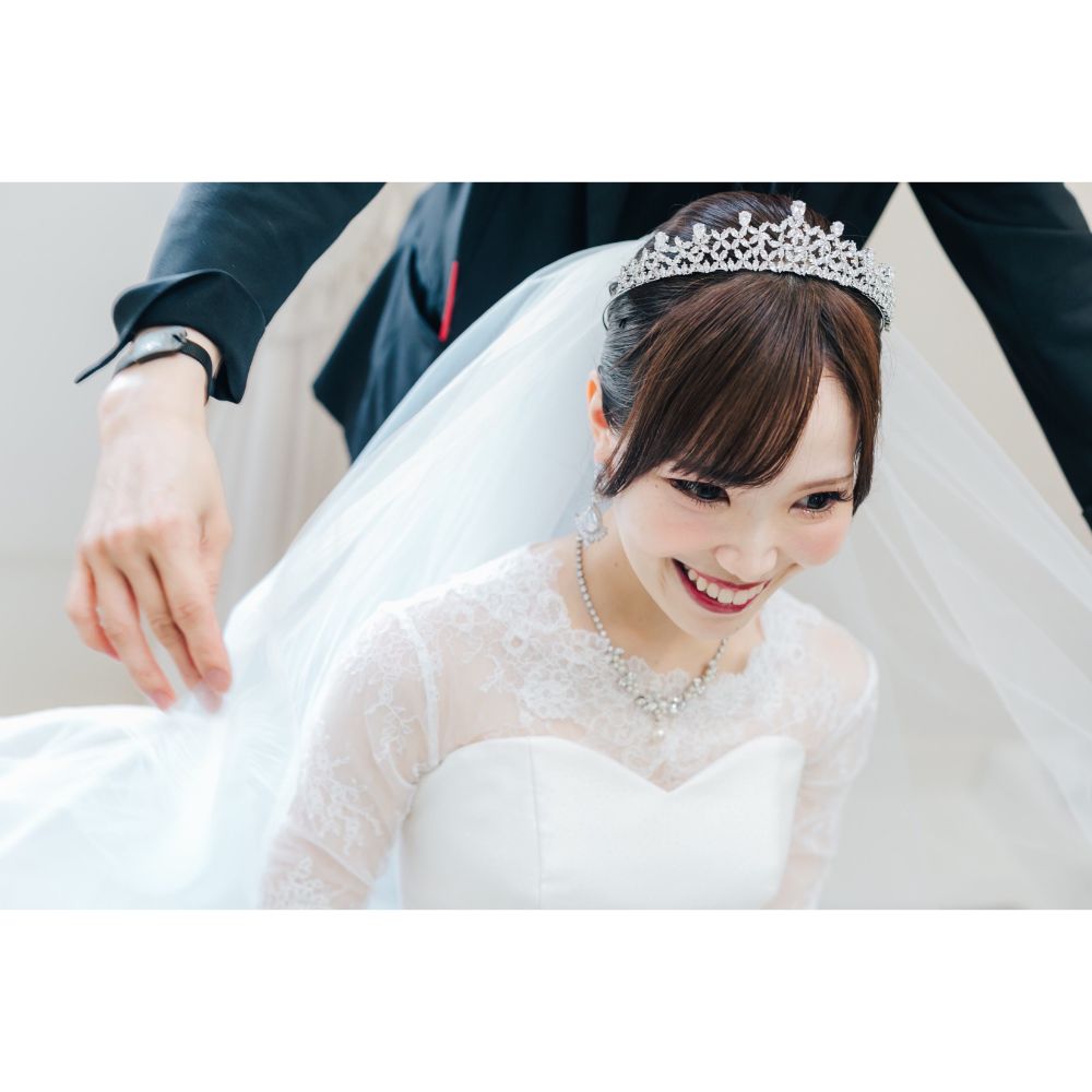 Florence drop ウェディング ブライダルアクセサリー イヤリング [ AM-128 ]【結婚式　ピアス　イヤリング】