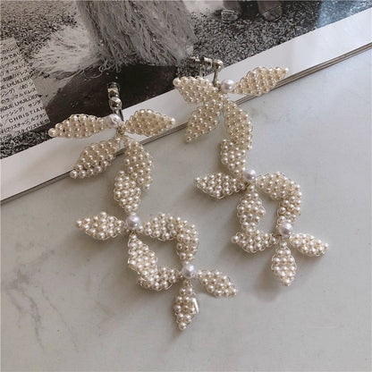 【ピアス・イヤリング】Elizabeth flower ウェディング ブライダルアクセサリー ピアス/ イヤリング [ AM-133 ]【結婚式 ピアス イヤリング】