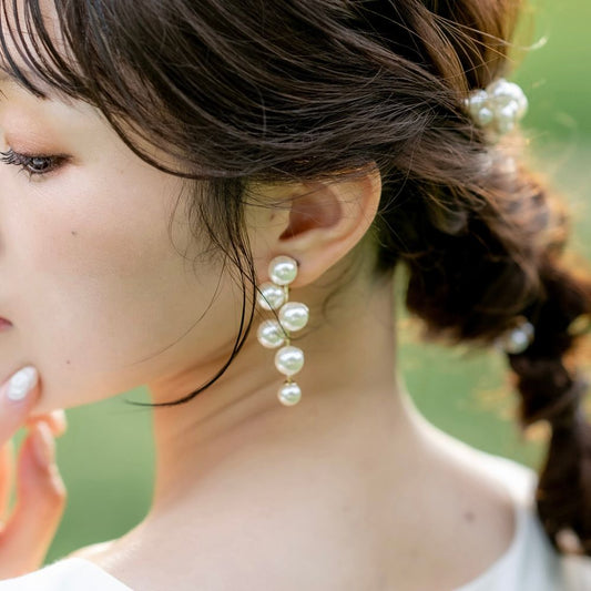 Audrey perl ブライダルアクセサリー ピアス / イヤリング ウェディング[ AM-144 ]【結婚式 ピアス イヤリング】