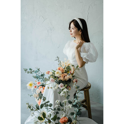 【ヘッドドレス】Charlotte ブライダルアクセサリー ウェディング ヘッドドレス カチューシャ [ AM-147 ]【結婚式 ヘアアクセサリー】