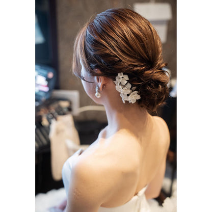 【ヘッドドレス】Sarah flower ブライダルアクセサリー ヘッドドレス [ AM-153 ]【結婚式 ヘアアクセサリー】