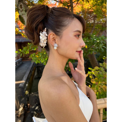 【ヘッドドレス】Sarah flower ブライダルアクセサリー ヘッドドレス [ AM-153 ]【結婚式 ヘアアクセサリー】