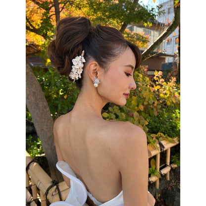 【ヘッドドレス】Sarah flower ブライダルアクセサリー ヘッドドレス [ AM-153 ]【結婚式 ヘアアクセサリー】