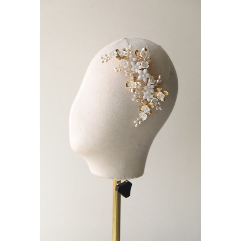 ヘッドドレス ブライダルアクセサリー ウェディング [ AM-159 ]【結婚式 ヘアアクセサリー】