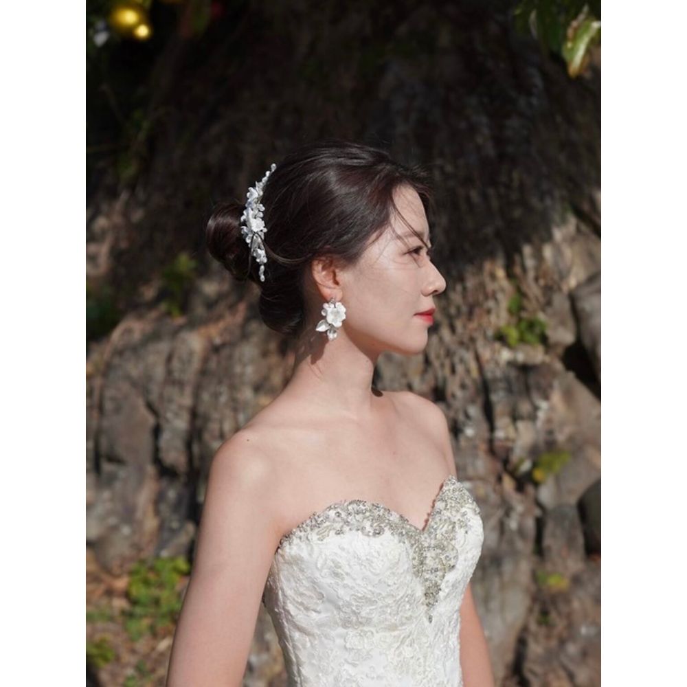 ヘッドドレス ブライダルアクセサリー ウェディング [ AM-159 ]【結婚式 ヘアアクセサリー】