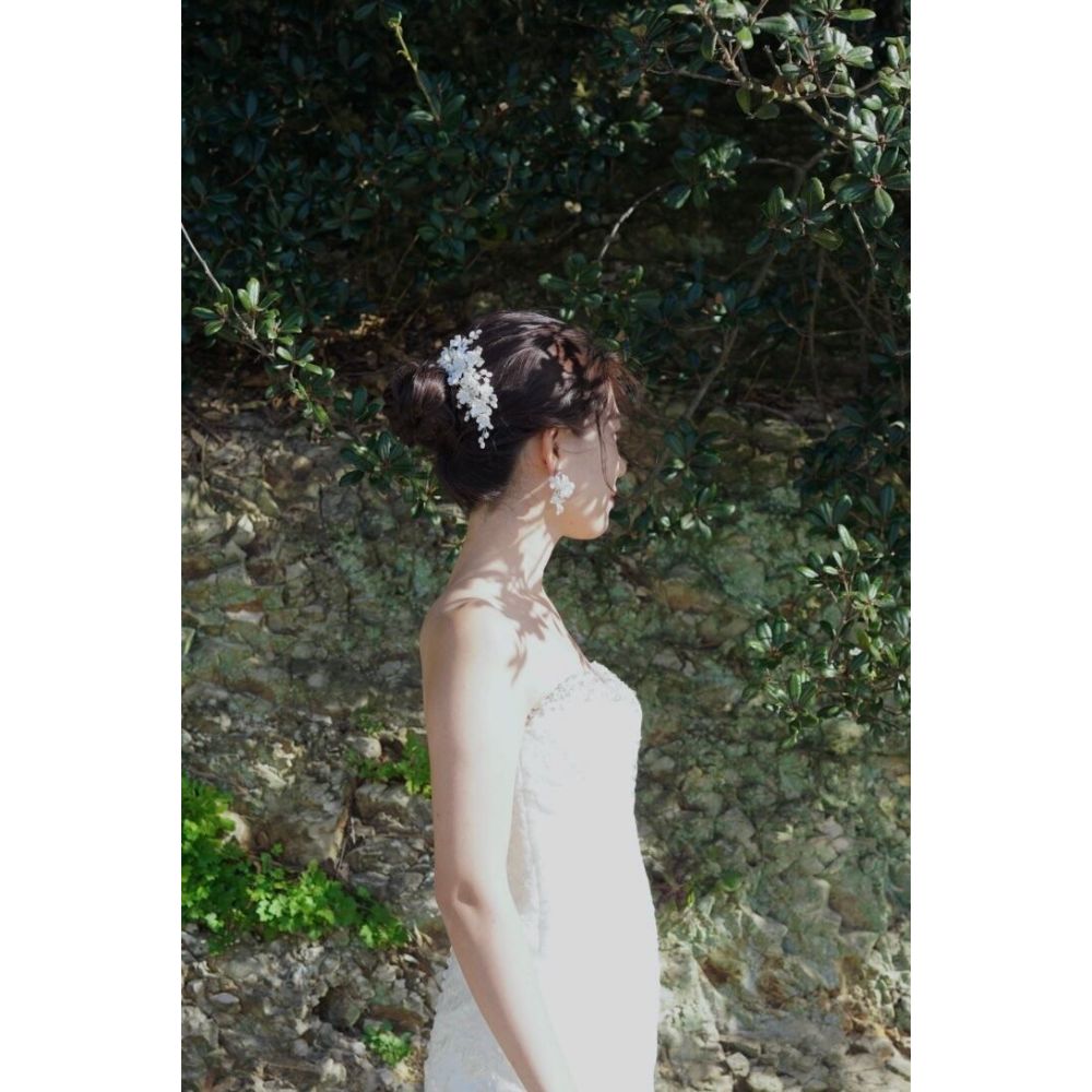 ヘッドドレス ブライダルアクセサリー ウェディング [ AM-159 ]【結婚式 ヘアアクセサリー】
