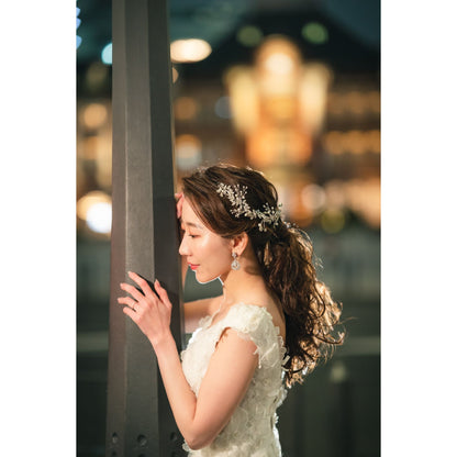 【ピアス・イヤリング】ブライダルアクセサリー ウェディング ピアス / イヤリング [ AM-163 ]【結婚式 ピアス イヤリング】