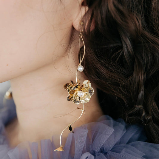 cocone ウェディング ブライダルアクセサリー イヤリング [ AM-174 ]【結婚式 ピアス イヤリング】