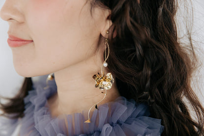 cocone ウェディング ブライダルアクセサリー イヤリング [ AM-174 ]【結婚式 ピアス イヤリング】