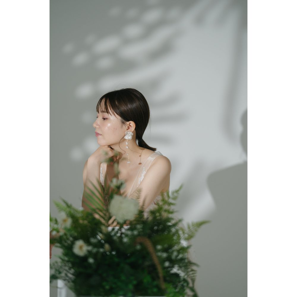 Amelie flower ブライダルアクセサリー ウェディングアクセサリーイヤリング [ AM-175 ]【結婚式 ピアス イヤリング】