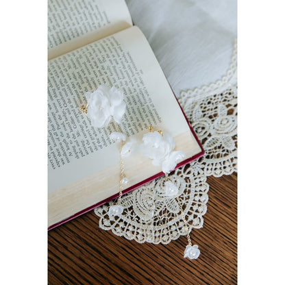 Amelie flower ブライダルアクセサリー ウェディングアクセサリーイヤリング [ AM-175 ]【結婚式 ピアス イヤリング】