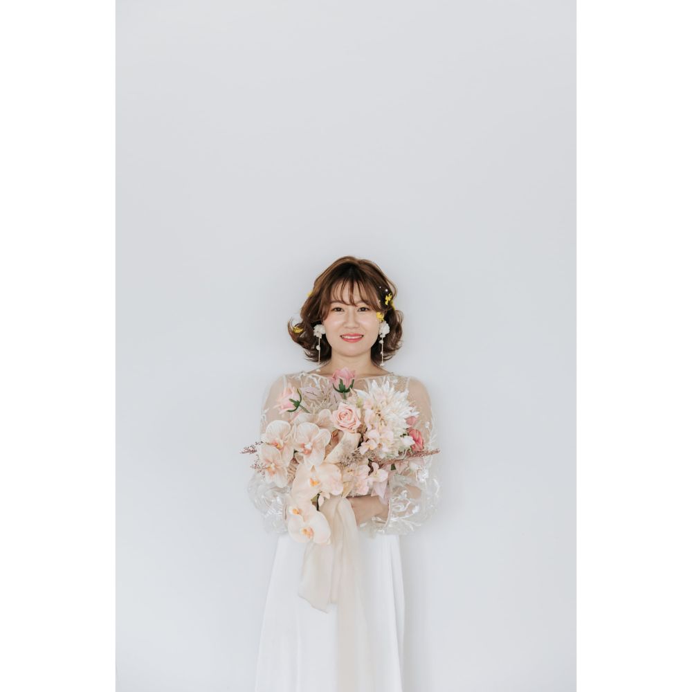 Amelie flower ブライダルアクセサリー ウェディングアクセサリーイヤリング [ AM-175 ]【結婚式 ピアス イヤリング】