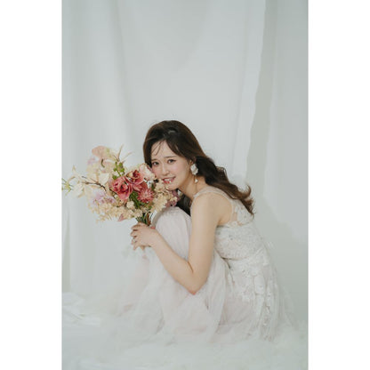 Amelie flower ブライダルアクセサリー ウェディングアクセサリーイヤリング [ AM-175 ]【結婚式 ピアス イヤリング】