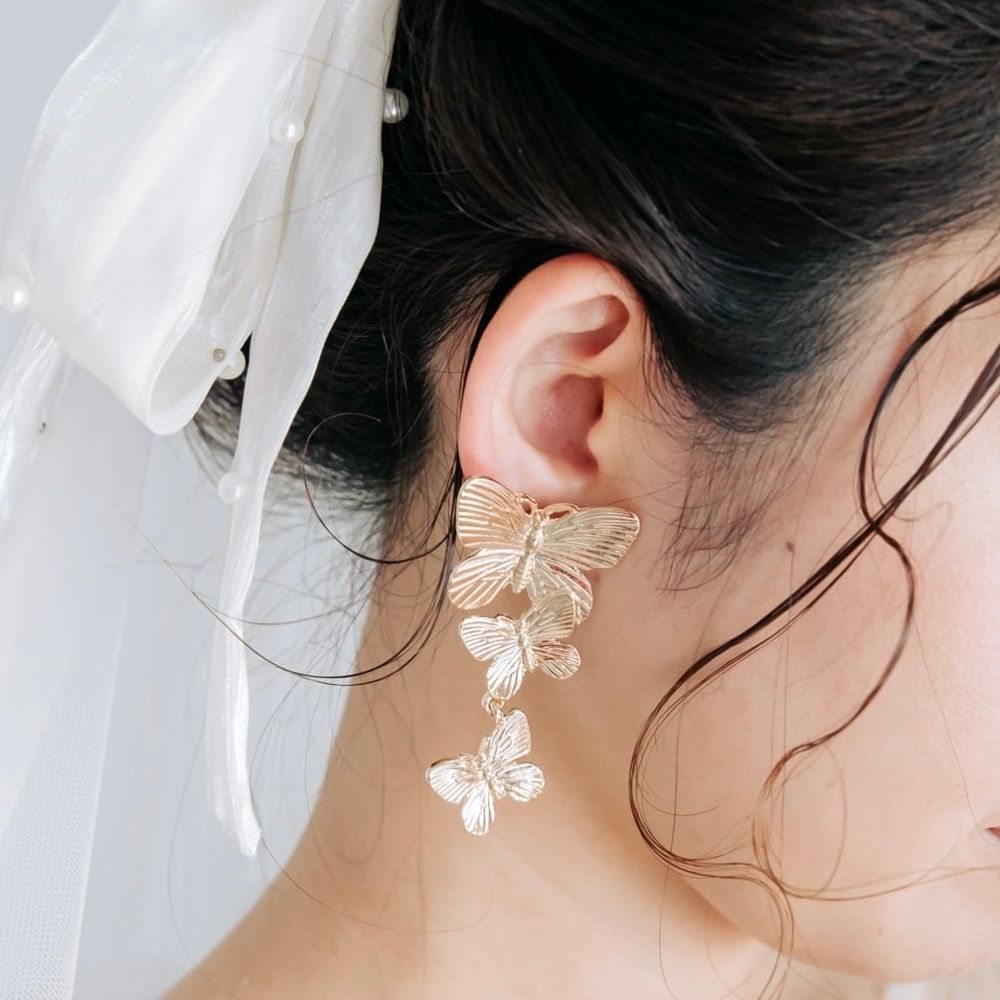 Helena morpho ブライダルアクセサリー ウェディングアクセサリーピアス/ イヤリング [ AM-177 ]【結婚式 ピアス イヤリング】