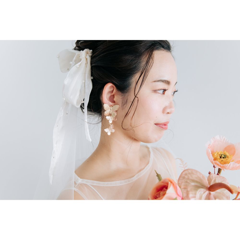 Helena morpho ブライダルアクセサリー ウェディングアクセサリーピアス/ イヤリング [ AM-177 ]【結婚式 ピアス イヤリング】