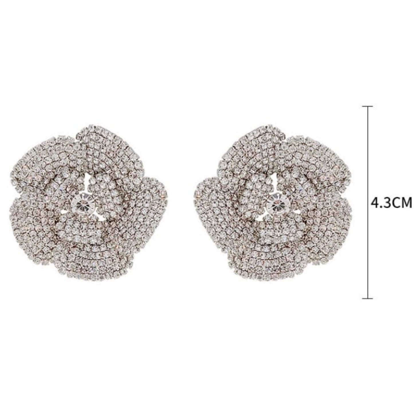 【ピアス・イヤリング】Camellia ウエディング ブライダルアクセサリー ピアス / イヤリング [ AM-30 ]【結婚式 ピアス イヤリング】