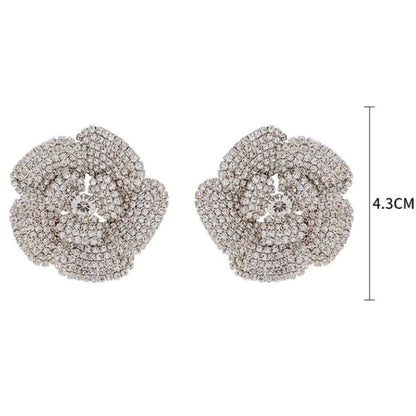 【ピアス・イヤリング】Camellia ウエディング ブライダルアクセサリー ピアス / イヤリング [ AM-30 ]【結婚式 ピアス イヤリング】