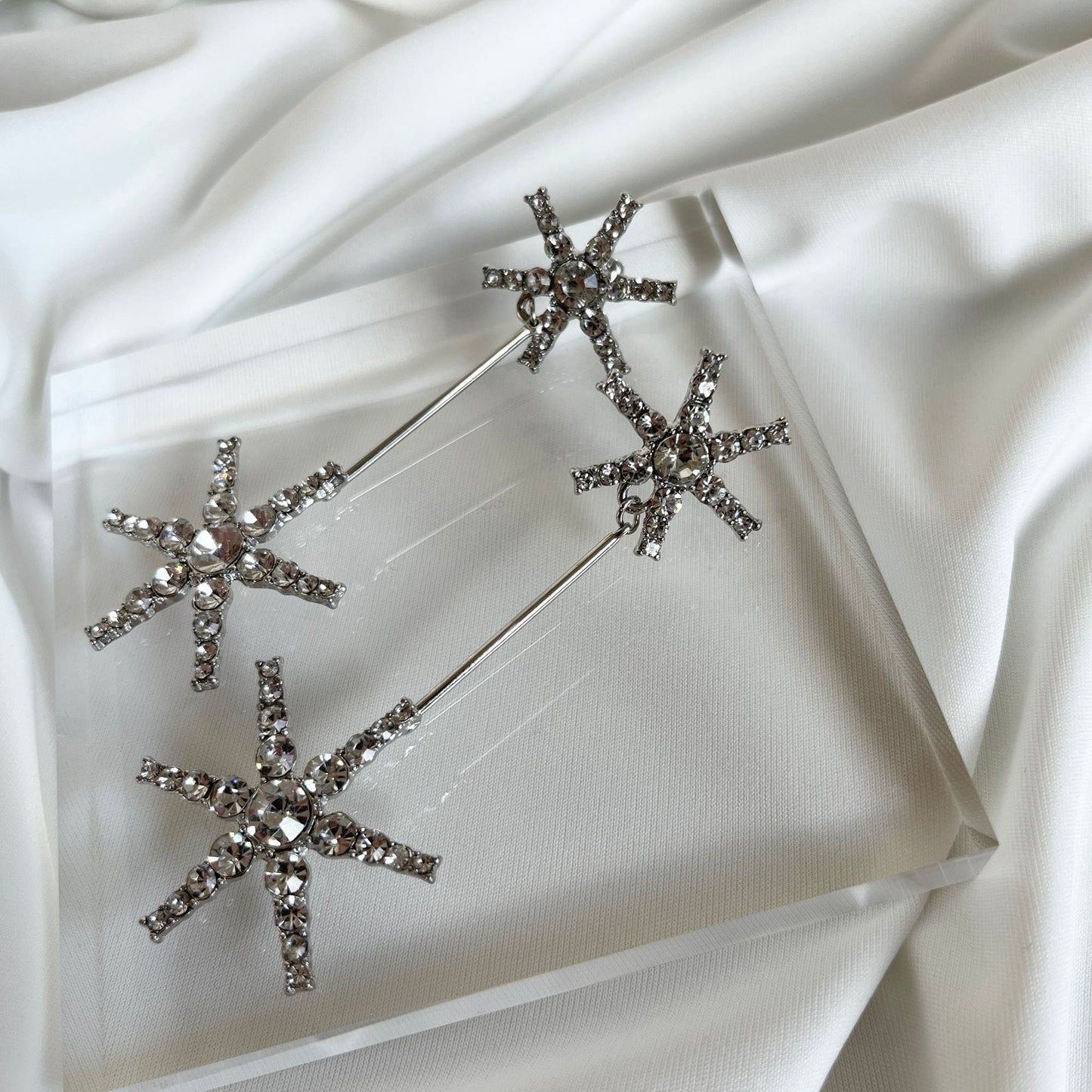 【ピアス・イヤリング】star pierce ウェディング ブライダルアクセサリー ピアス / イヤリング [ AM-37 ]【結婚式 ピアス イヤリング】