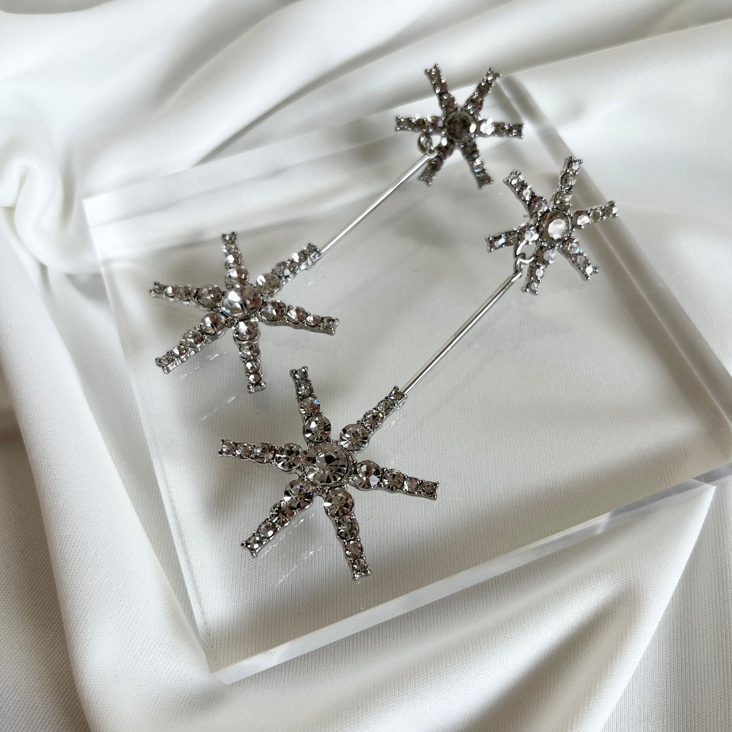 【ピアス・イヤリング】star pierce ウェディング ブライダルアクセサリー ピアス / イヤリング [ AM-37 ]【結婚式 ピアス イヤリング】