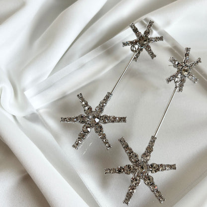 【ピアス・イヤリング】star pierce ウェディング ブライダルアクセサリー ピアス / イヤリング [ AM-37 ]【結婚式 ピアス イヤリング】