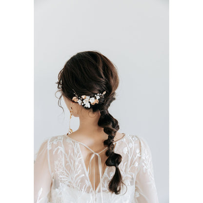 【ヘッドドレス】Sakura leaf ヘッドドレス ウェディング ブライダルアクセサリー [ AM-48 ]【結婚式 ヘアアクセサリー】