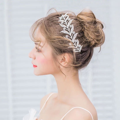 novia crystal ヘッドドレス ウェディング ブライダルアクセサリー [ AM-56 ]【結婚式 ヘアアクセサリー】