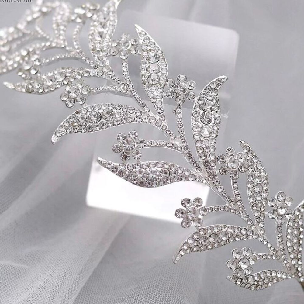 novia crystal ヘッドドレス ウェディング ブライダルアクセサリー [ AM-56 ]【結婚式 ヘアアクセサリー】