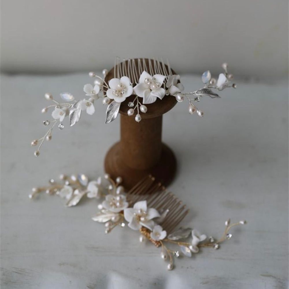 sherry flower ヘッドドレス ウェディング ブライダルアクセサリー [ AM-61 ]【結婚式 ヘアアクセサリー】