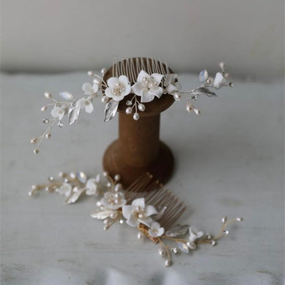 sherry flower ヘッドドレス ウェディング ブライダルアクセサリー [ AM-61 ]【結婚式 ヘアアクセサリー】