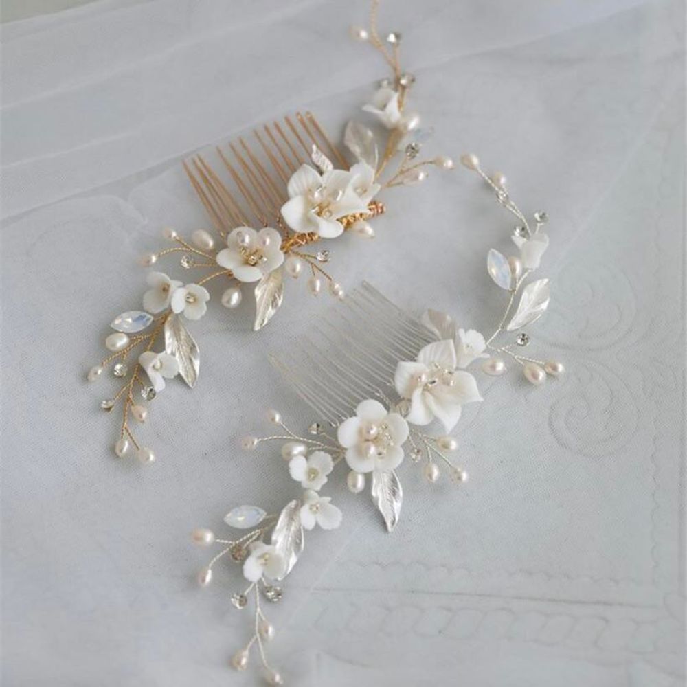 sherry flower ヘッドドレス ウェディング ブライダルアクセサリー [ AM-61 ]【結婚式 ヘアアクセサリー】