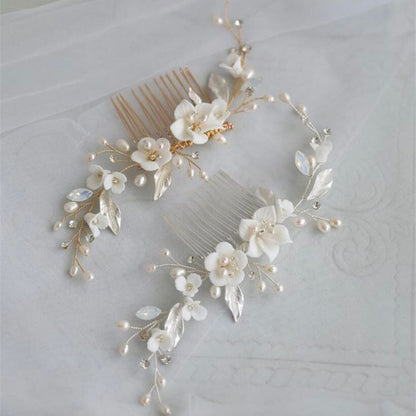 sherry flower ヘッドドレス ウェディング ブライダルアクセサリー [ AM-61 ]【結婚式 ヘアアクセサリー】