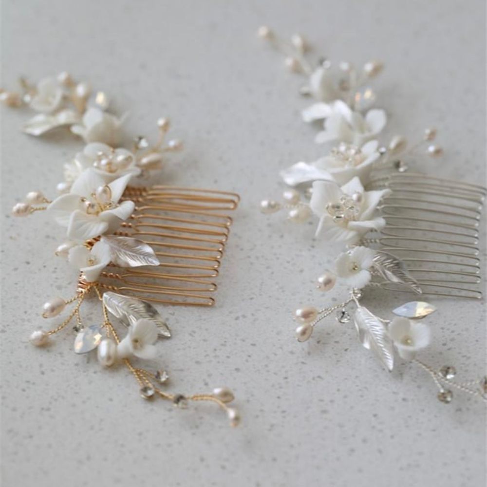 sherry flower ヘッドドレス ウェディング ブライダルアクセサリー [ AM-61 ]【結婚式 ヘアアクセサリー】