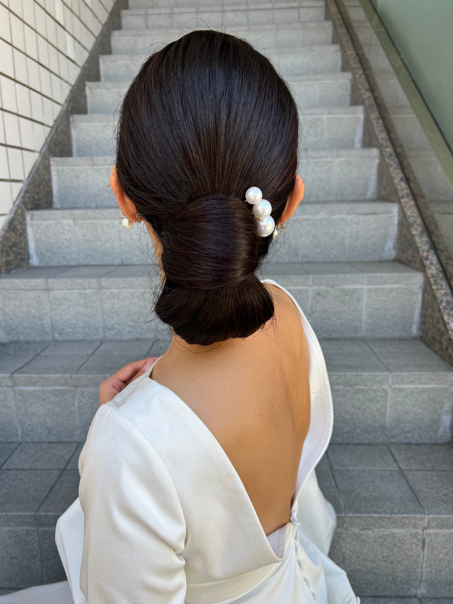 【ヘッドドレス】Jennifer perl 18本セット ヘッドドレス ブライダルアクセサリー ウェディング【ゴールド】 【結婚式　ヘアアクセサリー】