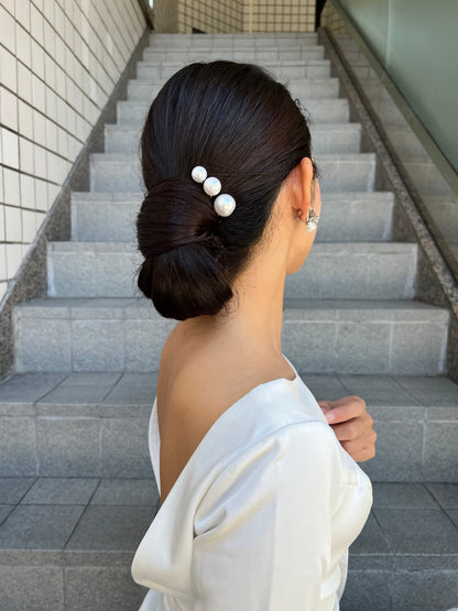 【ヘッドドレス】Jennifer perl 18本セット ヘッドドレス ブライダルアクセサリー ウェディング【ゴールド】 【結婚式　ヘアアクセサリー】