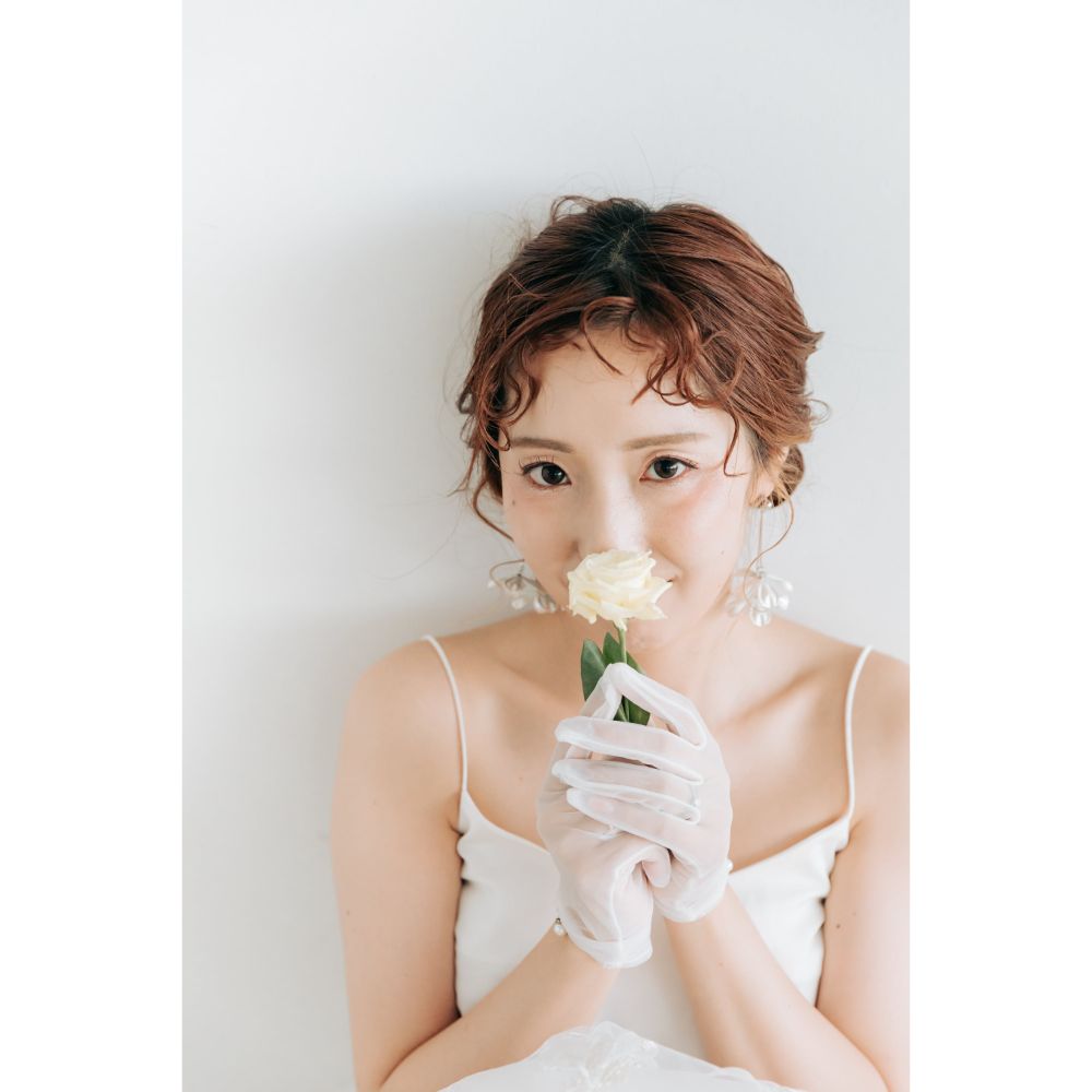 【ピアス・イヤリング】eleanor flower ウェディング ブライダルアクセサリー シルバー ピアス / イヤリング [ AM-70 ]【結婚式 ピアス イヤリング】