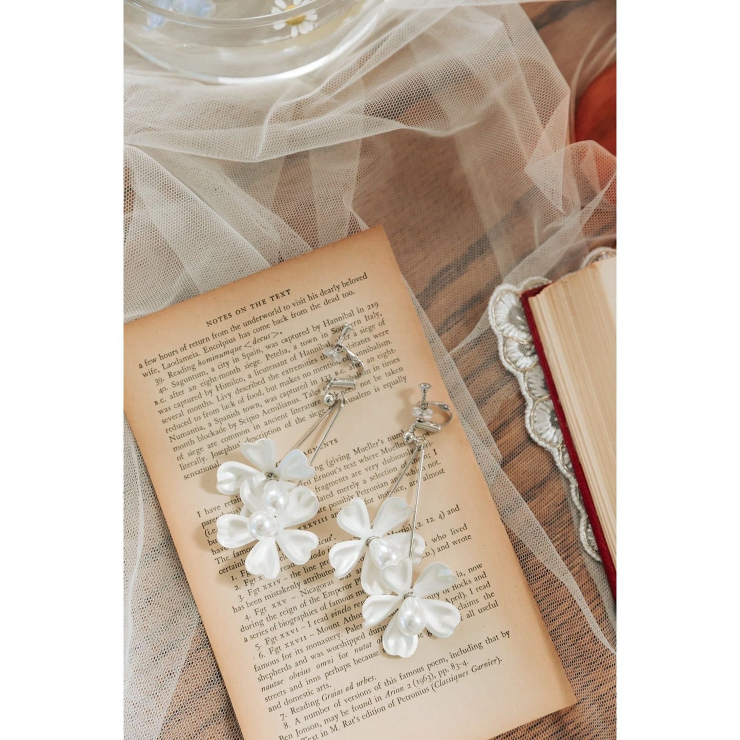 【ピアス・イヤリング】eleanor flower ウェディング ブライダルアクセサリー シルバー ピアス / イヤリング [ AM-70 ]【結婚式 ピアス イヤリング】