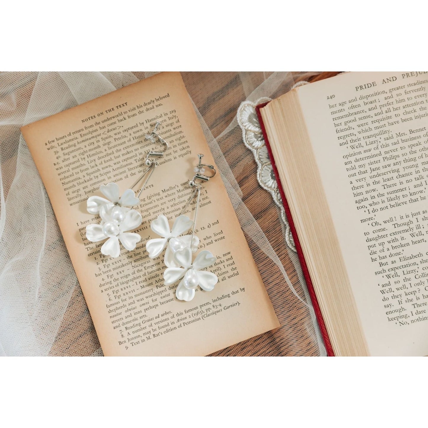 【ピアス・イヤリング】eleanor flower ウェディング ブライダルアクセサリー シルバー ピアス / イヤリング [ AM-70 ]【結婚式 ピアス イヤリング】