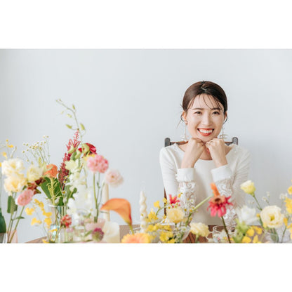 【ピアス・イヤリング】eleanor flower ウェディング ブライダルアクセサリー シルバー ピアス / イヤリング [ AM-70 ]【結婚式 ピアス イヤリング】