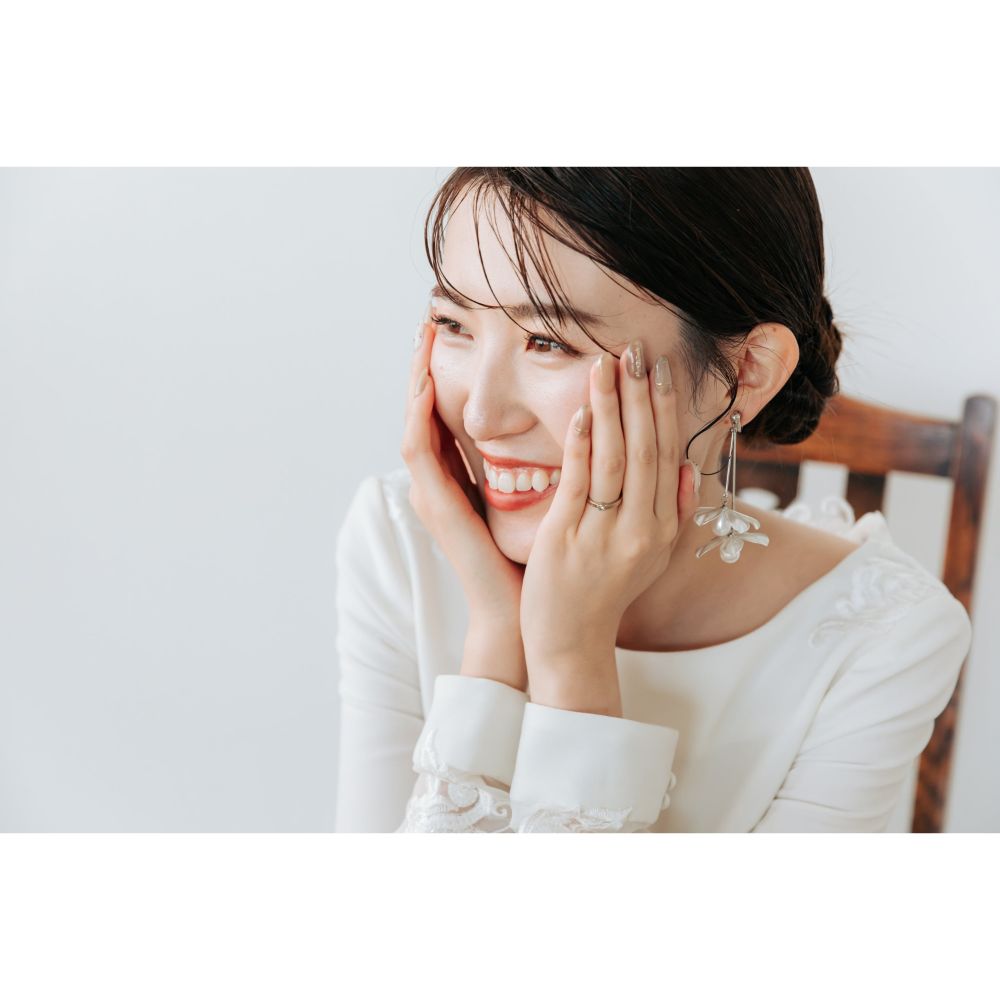 【ピアス・イヤリング】eleanor flower ウェディング ブライダルアクセサリー シルバー ピアス / イヤリング [ AM-70 ]【結婚式 ピアス イヤリング】