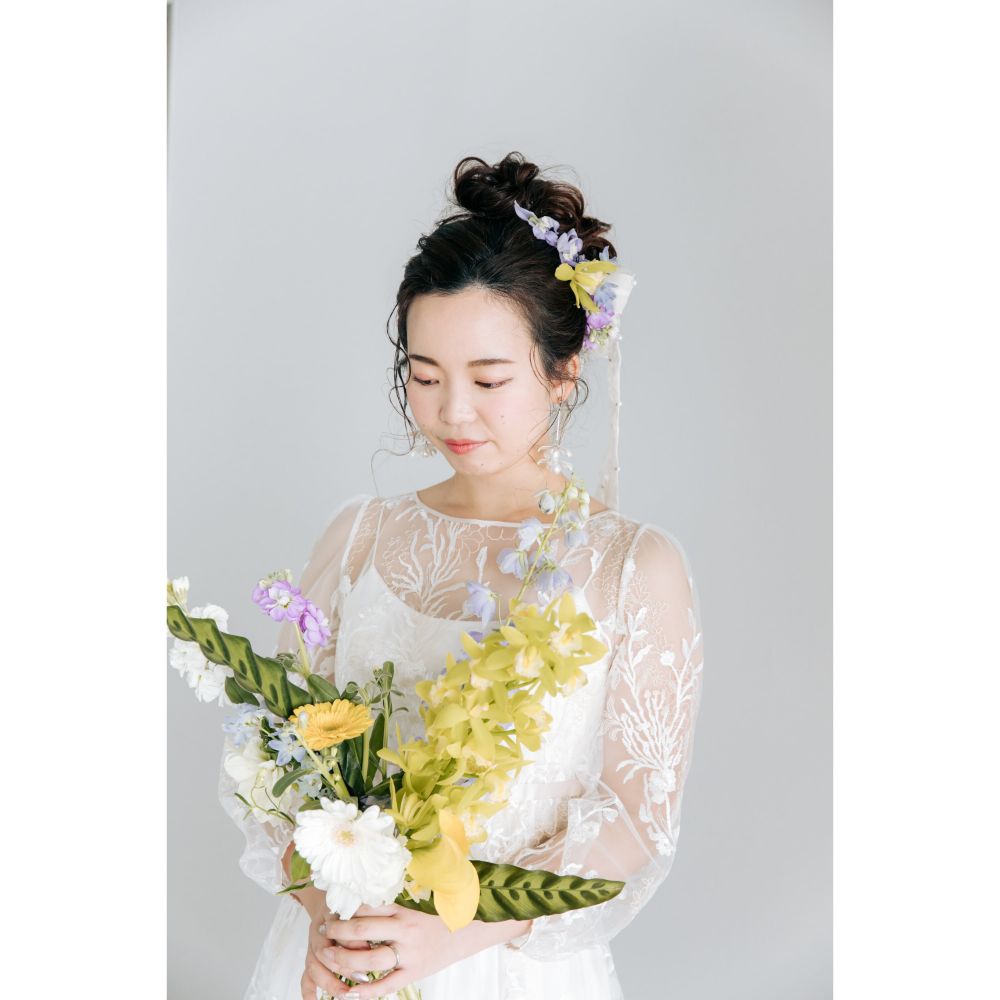 【ピアス・イヤリング】eleanor flower ウェディング ブライダルアクセサリー シルバー ピアス / イヤリング [ AM-70 ]【結婚式 ピアス イヤリング】