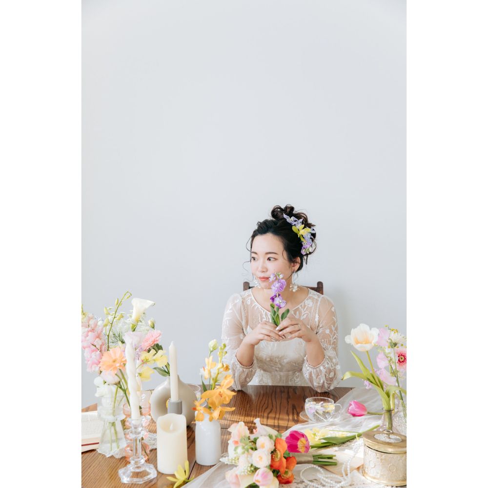 【ピアス・イヤリング】eleanor flower ウェディング ブライダルアクセサリー シルバー ピアス / イヤリング [ AM-70 ]【結婚式 ピアス イヤリング】