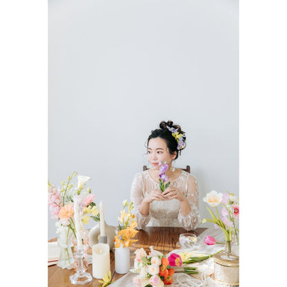 【ピアス・イヤリング】eleanor flower ウェディング ブライダルアクセサリー シルバー ピアス / イヤリング [ AM-70 ]【結婚式 ピアス イヤリング】