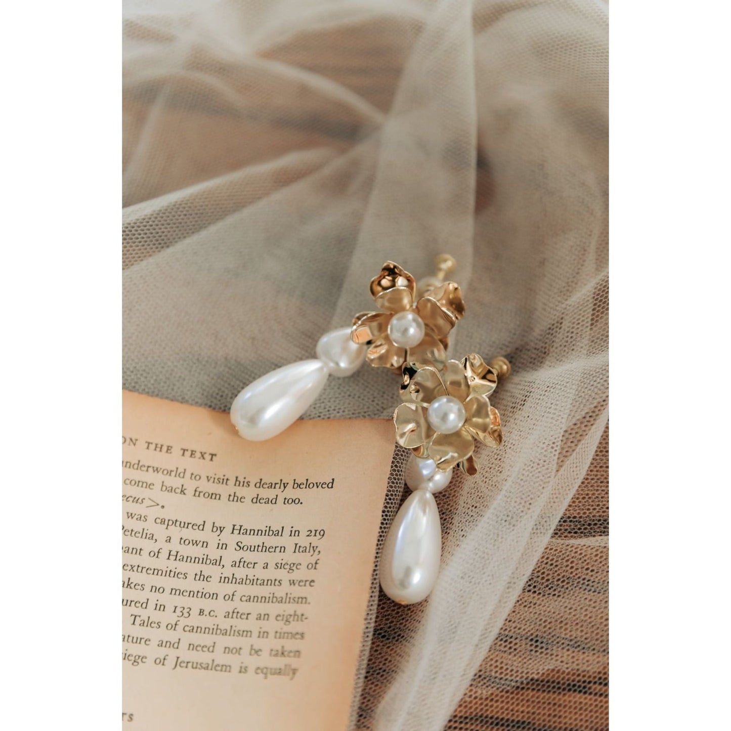 【ピアス・イヤリング】samantha flower ウエディングアクセサリー ピアス / イヤリング [ AM-71 ]【結婚式 ピアス イヤリング】