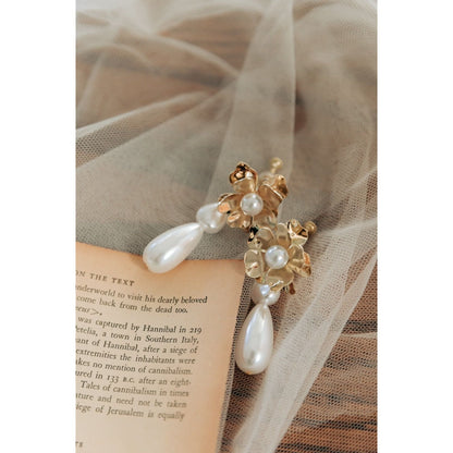 【ピアス・イヤリング】samantha flower ウエディングアクセサリー ピアス / イヤリング [ AM-71 ]【結婚式 ピアス イヤリング】