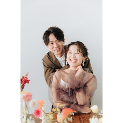 【ピアス・イヤリング】samantha flower ウエディングアクセサリー ピアス / イヤリング [ AM-71 ]【結婚式 ピアス イヤリング】