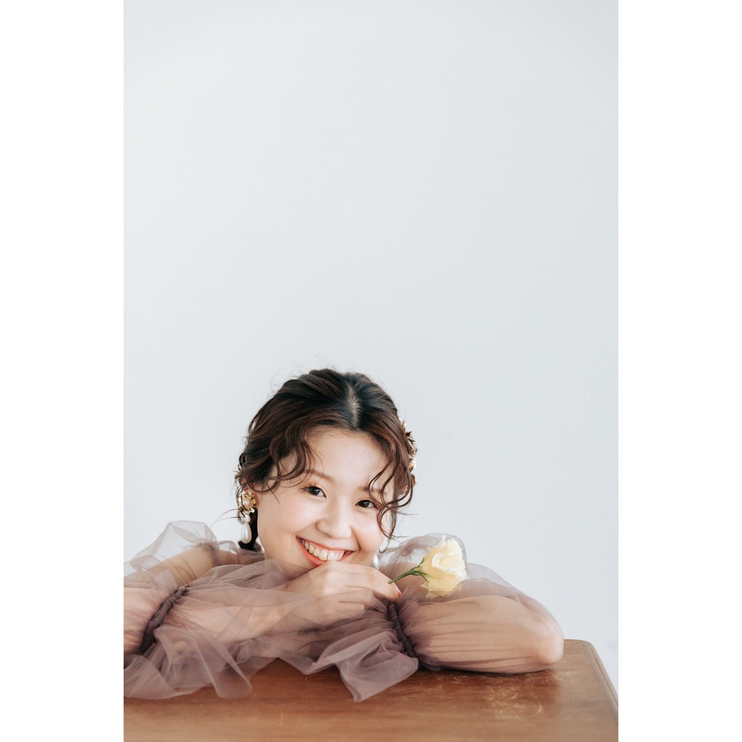 【ピアス・イヤリング】samantha flower ウエディングアクセサリー ピアス / イヤリング [ AM-71 ]【結婚式 ピアス イヤリング】