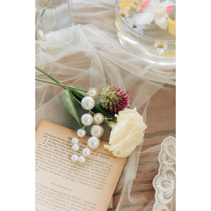 【ピアス・イヤリング】aubreu perl ウェディングアクセサリー ブライダル ピアス / イヤリング [ AM-73 ]【結婚式 ピアス イヤリング】